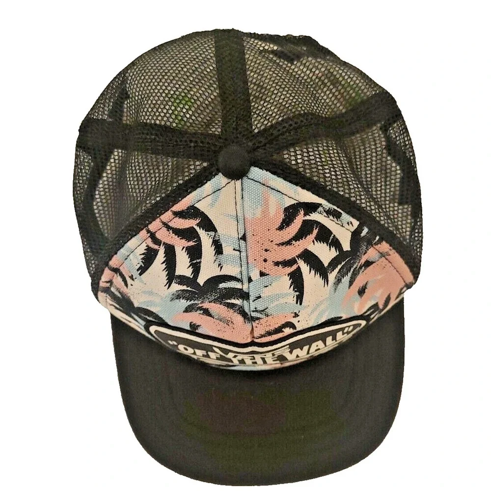 Vans Off The Wall Palm Tree Snapback Hat Mesh Back